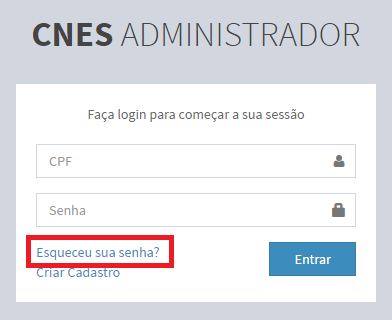 tela principal no acesso na ferramenta