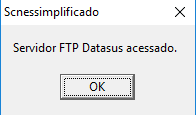 Mensagem de sucesso de acesso ao Servidor DATASUS.png